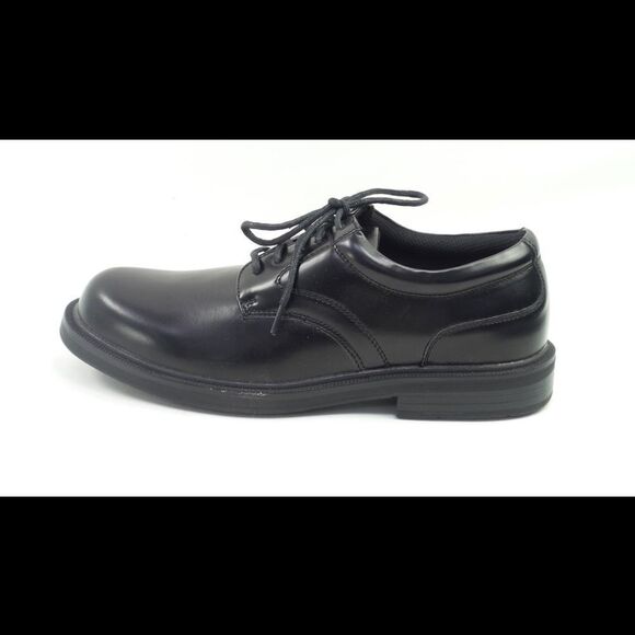 Deer Stags Men's Leather Lace Up Oxfords Times Black - Medium - Picture 2 of 4